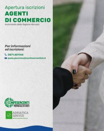 Apertura Iscrizioni corso Agenti di Commercio – Ottobre 2025 – Chieti