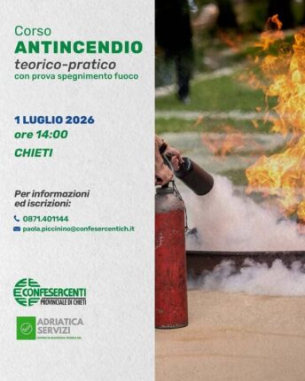 Corso Antincendio – 1 luglio 2026 – Chieti